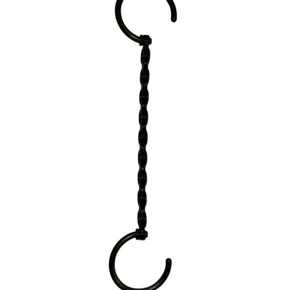 9 Space Saving Organizer Horizontal Black Open Ended Clothes Hangers - Picture 4 of 7